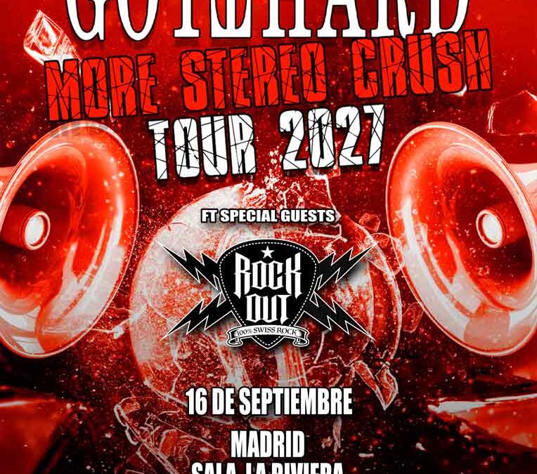 Gotthard en Madrid: concierto en La Riviera el 16 de septiembre de 2027